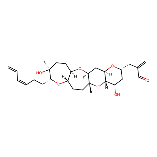 Hemibrevetoxin B structure