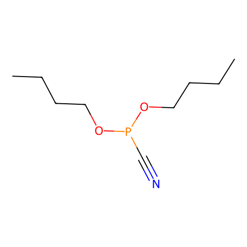 Dibutyl cyanophosphite structure