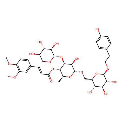 4-Dimethylcaffeoylmussatioside structure