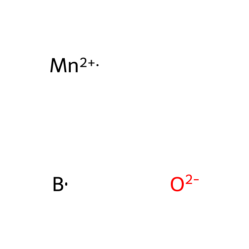 Boron manganese oxide (B4MnO7) structure