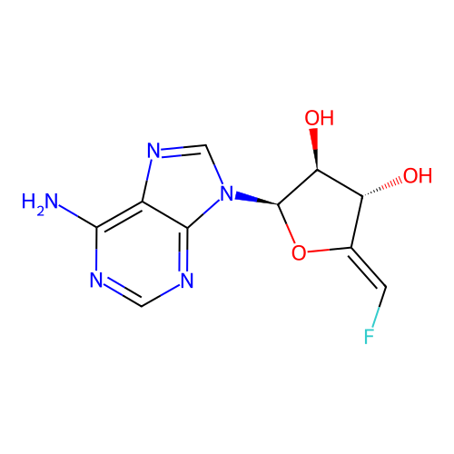 4',5'-Didehydro-5'-deoxy-5'-fluoroadenosine structure