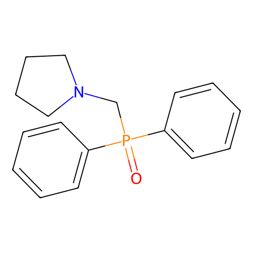 1-((Diphenylphosphoryl)methyl)pyrrolidine structure