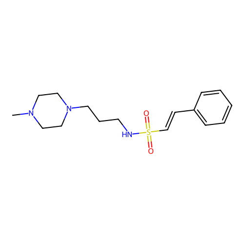N-[3-(4-methylpiperazin-1-yl)propyl]-2-phenylethene-1-sulfonamide structure