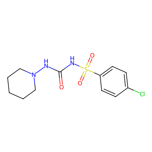 4-Chloro-N-[(piperidin-1-yl)carbamoyl]benzene-1-sulfonamide structure