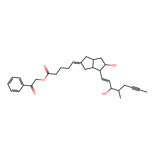 Iloprost phenacyl ester structure