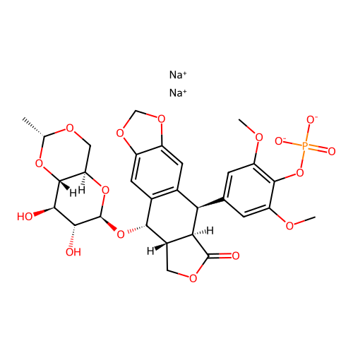 Etoposide phosphate disodium salt structure