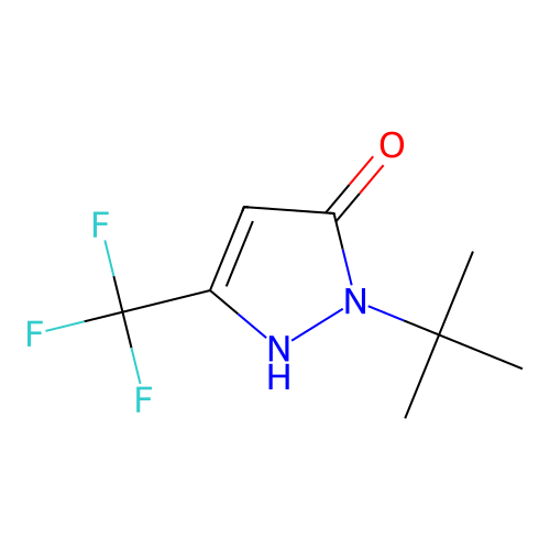 1H-Pyrazol-5-ol, 1-(1,1-dimethylethyl)-3-(trifluoromethyl)- structure