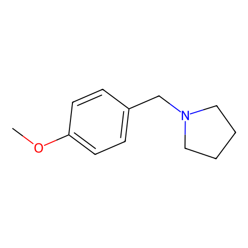 1-((4-Methoxyphenyl)methyl)pyrrolidine structure