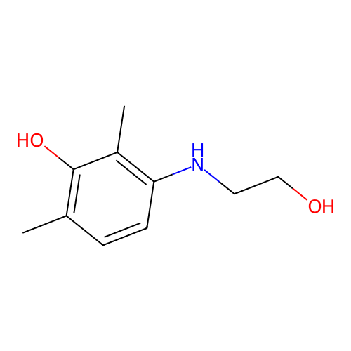 3-(2-Hydroxyethylamino)-2,6-dimethylphenol structure
