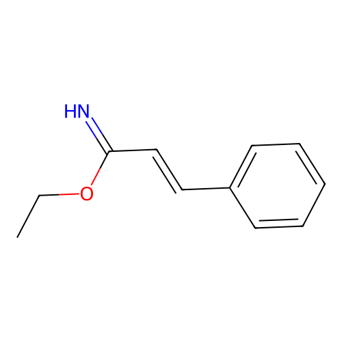 (e)-3-Phenyl-acrylimidic acid ethyl ester structure