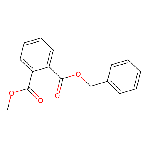 Phthalic acid, benzyl methyl ester structure