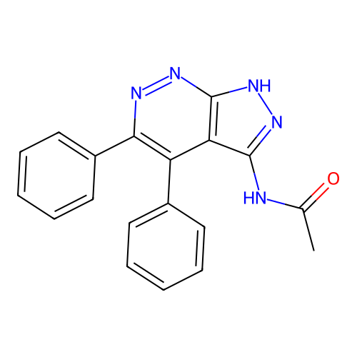 Acetamide, N-(4,5-diphenyl-1H-pyrazolo[3,4-c]pyridazin-3-yl)- structure