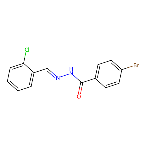 4-bromo-N'-(2-chlorobenzylidene)benzohydrazide structure