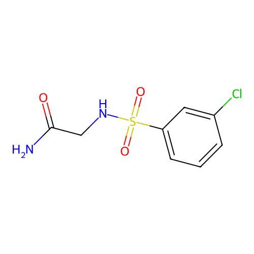 2-((3-Chlorophenyl)sulfonamido)acetamide structure