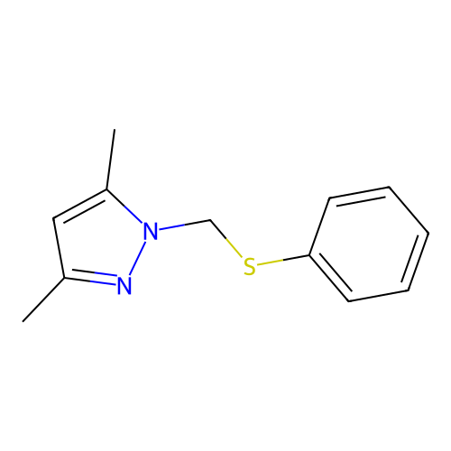 3,5-Dimethyl-1-(phenylsulfanylmethyl)pyrazole structure