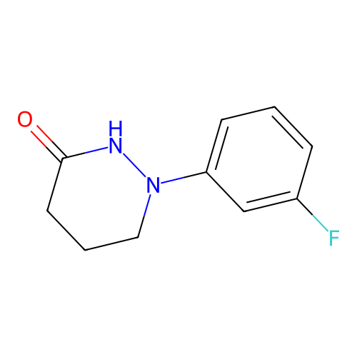 1-(3-Fluoro-phenyl)-tetrahydro-pyridazin-3-one structure