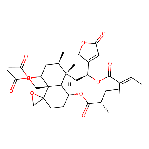 Ajugamarin H 1 structure