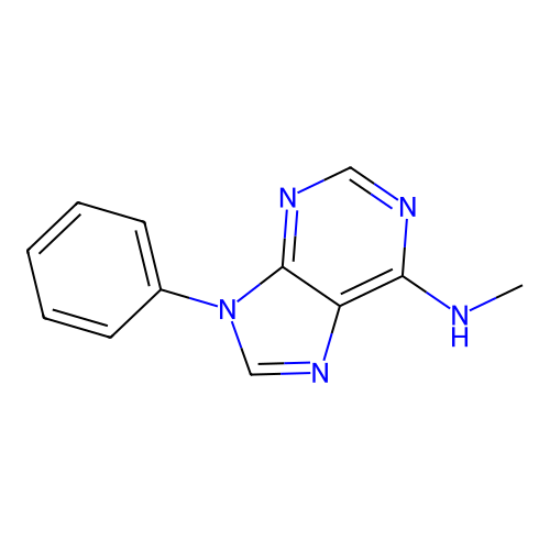 N-甲基-9-苯基嘌呤-6-胺 structure