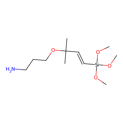 3-(1-Aminopropoxy)-3,3-dimethyl-1-propenyltrimethoxysilane structure