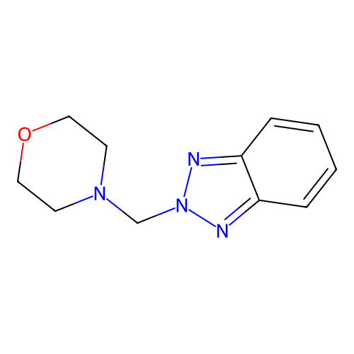 4-(Benzotriazol-2-ylmethyl)morpholine structure