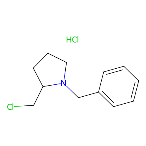 Pyrrolidine, 1-benzyl-2-chloromethyl-, hydrochloride structure
