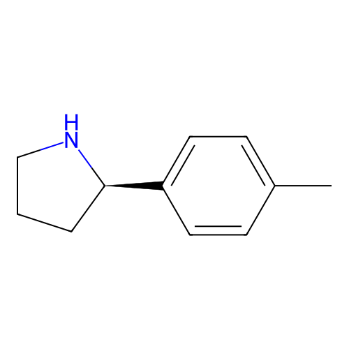 (2R)-2-(4-methylphenyl)pyrrolidine structure