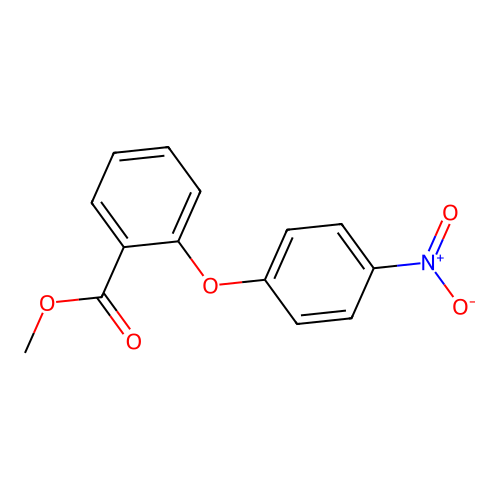 Methyl 2-(4-nitrophenoxy)benzoate structure