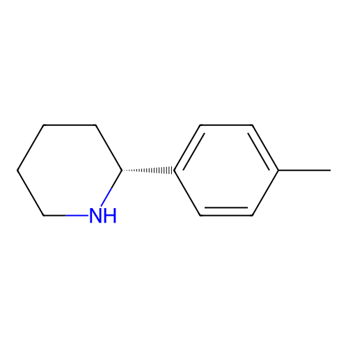 (2R)-2-(4-methylphenyl)piperidine structure
