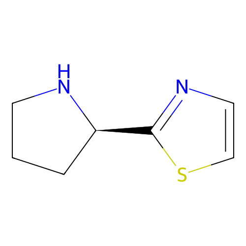 (r)-2-(Pyrrolidin-2-yl)thiazole structure