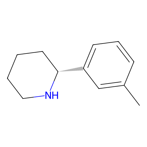 (2R)-2-(3-methylphenyl)piperidine structure