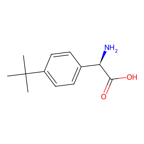 (2R)-2-Amino-2-[4-(tert-butyl)phenyl]acetic acid structure