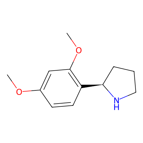 (2R)-2-(2,4-dimethoxyphenyl)pyrrolidine structure
