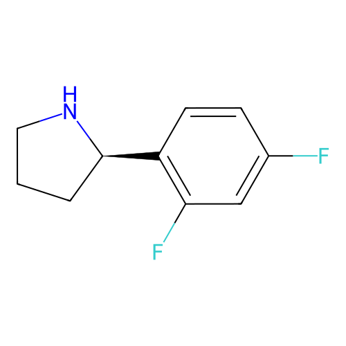 (2R)-2-(2,4-difluorophenyl)pyrrolidine structure