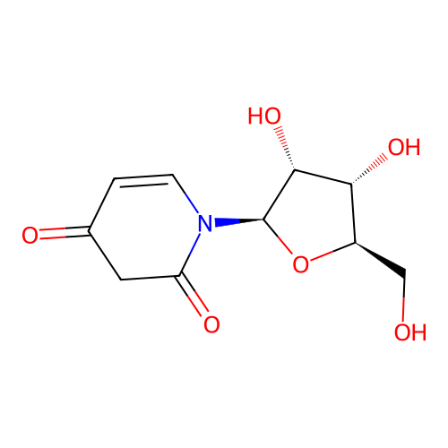 2,4(1H,3H)-pyridinedione, 1-beta-D-ribofuranosyl- structure