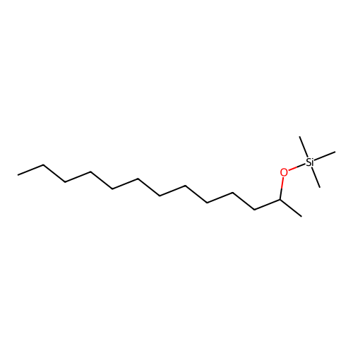 Silane, trimethyl(1-methyldodecyloxy)- structure