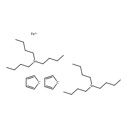 1,1'-Bis(tributylstannyl)ferrocene structure