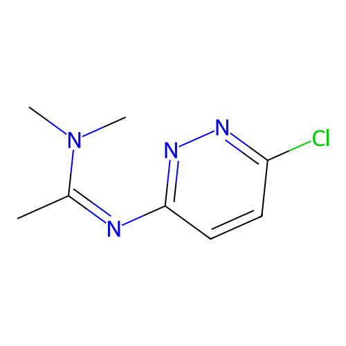 N'-(6-chloropyridazin-3-yl)-N,N-dimethylethanimidamide structure
