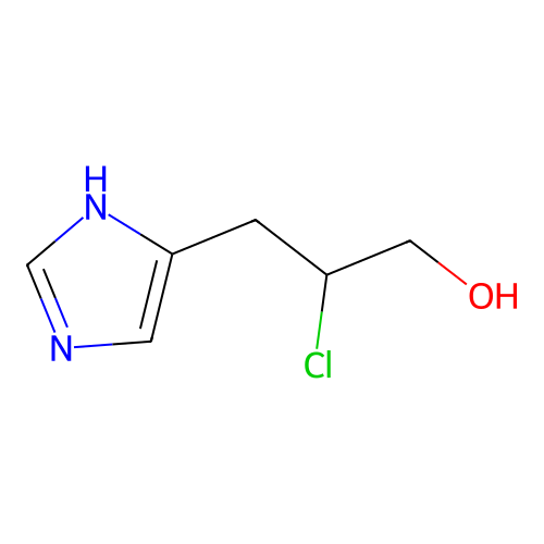 2-chloro-3-(1H-imidazol-5-yl)propan-1-ol structure