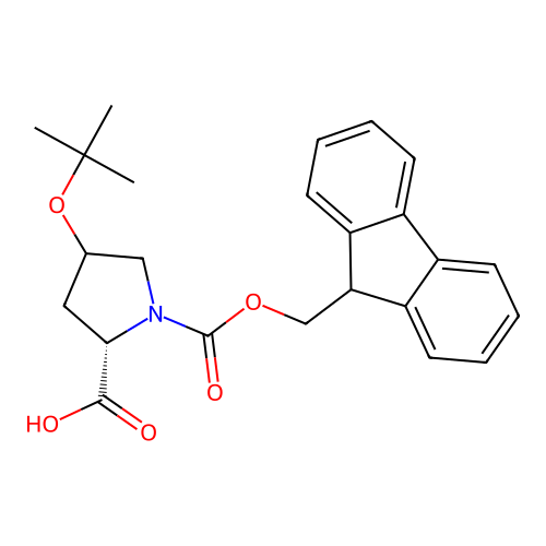 4-tert-Butoxy-1-{[(9H-fluoren-9-yl)methoxy]carbonyl}proline structure