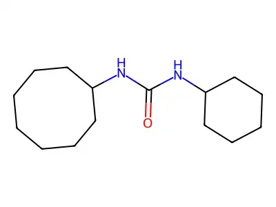 N-cyclohexyl-N'-cyclooctylurea structure