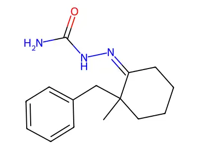 Hydrazinecarboxamide,2-[2-methyl-2-(phenylmethyl)cyclohexylidene]- structure