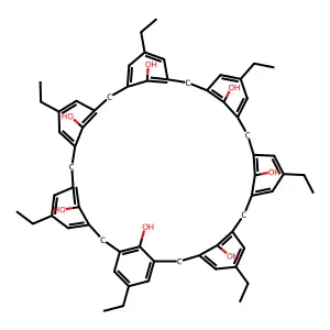 p-ethylcalix[7]arene structure