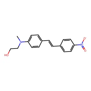 Ethanol, 2-(methyl(4-(2-(4-nitrophenyl)ethenyl)phenyl)amino)- structure