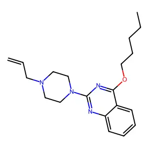 2-(4-Allyl-1-piperazinyl)-4-pentyloxyquinazoline structure