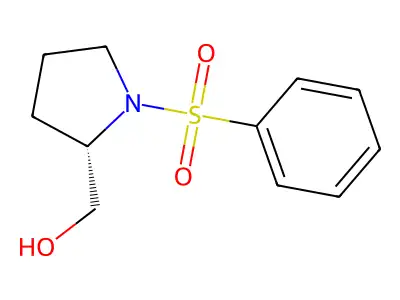 [1-(Benzenesulfonyl)pyrrolidin-2-yl]methanol structure