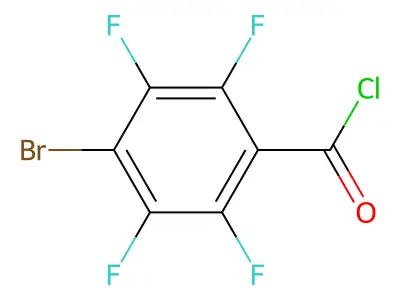 4-Bromo-2,3,5,6-tetrafluorobenzoyl chloride structure