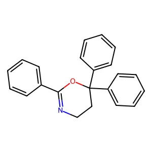 4H-1,3-Oxazine, 5,6-dihydro-2,6,6-triphenyl- structure