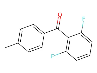 4'-Methyl-2,6-difluorobenzophnone structure