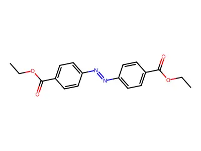 1,1'-Diethyl 4,4'-(1,2-diazenediyl)bis(benzoate) structure