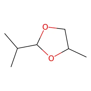 2-Isopropyl-4-methyl-1,3-dioxolane, (2S,4S)- structure